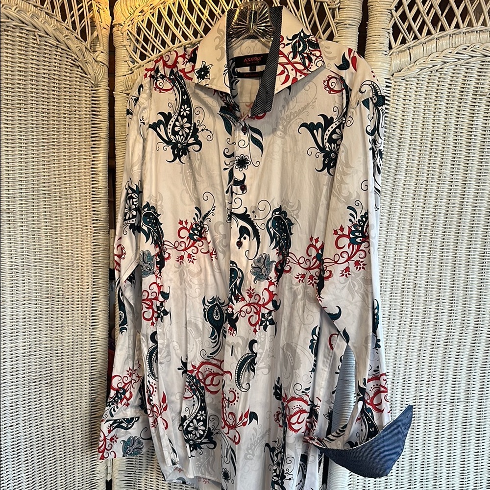 Men's Casual Button Down Shirt - Multicolor Design